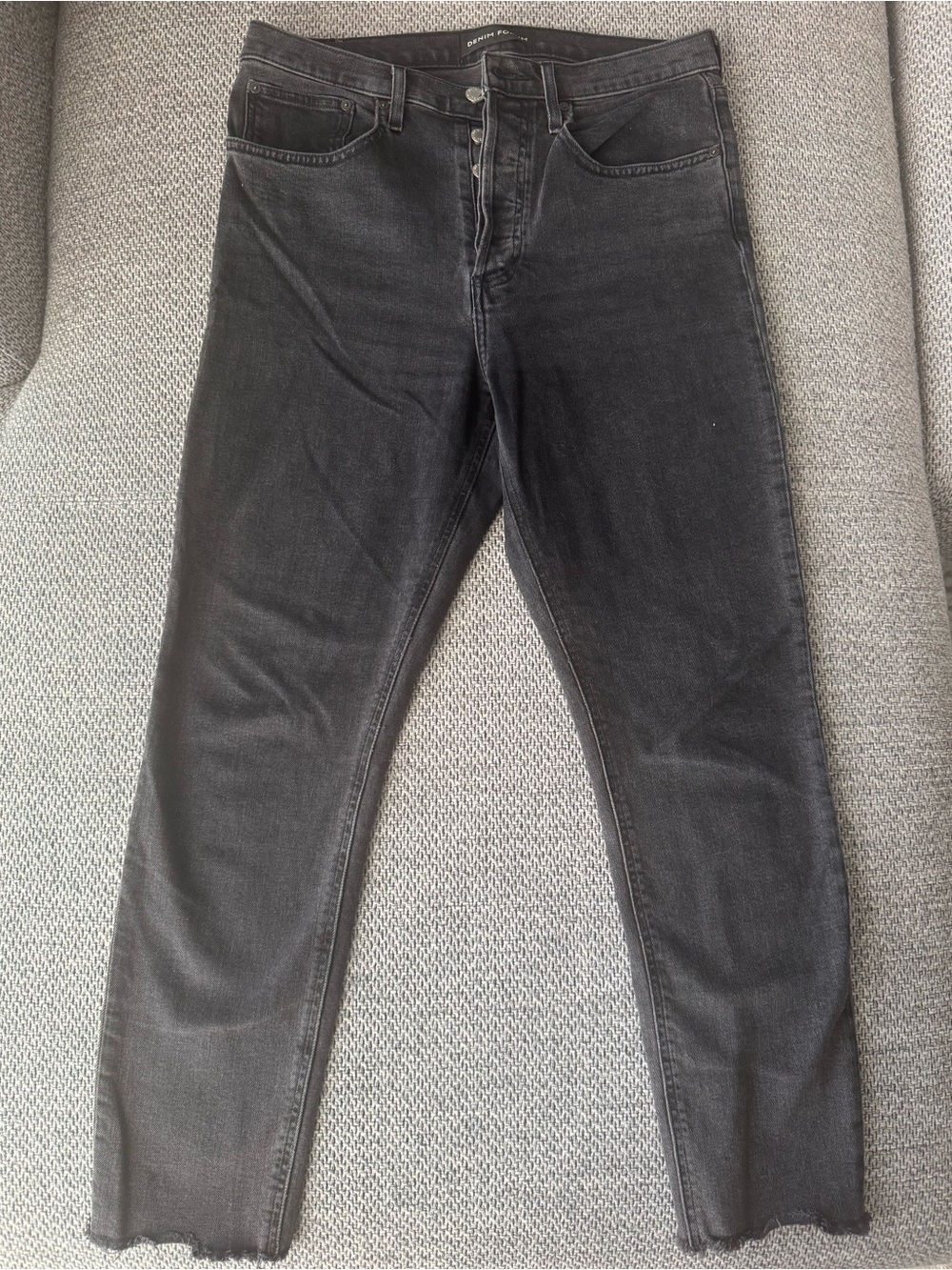 Denim Forum The Yoko High Rise Slim Jeans – Black Wash – Size 30